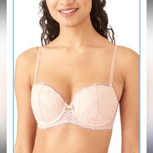 B.tempt’d Pink Lace Encounter Contour Bra